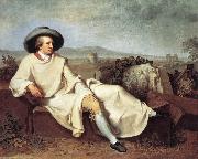 TISCHBEIN, Johann Heinrich Wilhelm Goethe in The Roman Campagna iuh china oil painting reproduction